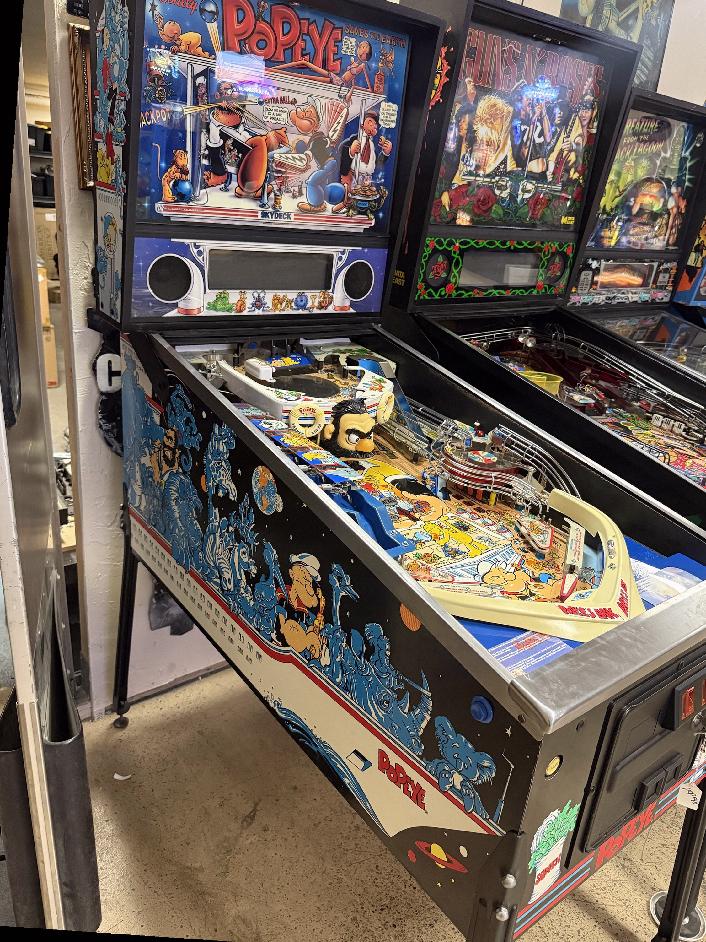 Bally Popeye Saves the Earth Solid-State Pinball